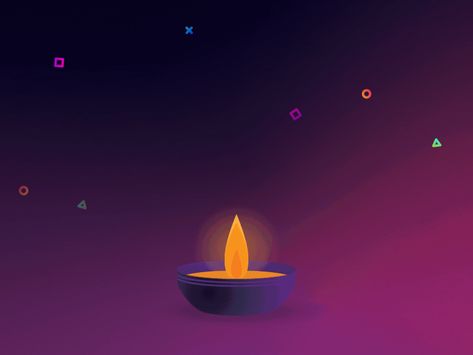 Diwali candle by Sergej Pehterev Diwali Creative Ads Video, Diwali Animation Video, Diwali Shubhkamnaye, Candle Animation, Happy Diwali Gif, Diwali Creative Ads, Diwali Board, Ahoi Ashtami, Shoe Animation