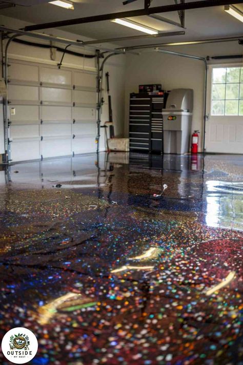 25 Incredible Ways to Re-do Your Garage Floor Epoxy Garage Floor Ideas, Best Garage Floor Epoxy, Garage Floor Ideas, Garage Flooring Ideas, Epoxy Garage Floor, Garage Epoxy, Garage Floors, Finished Garage, Garage Floor Epoxy