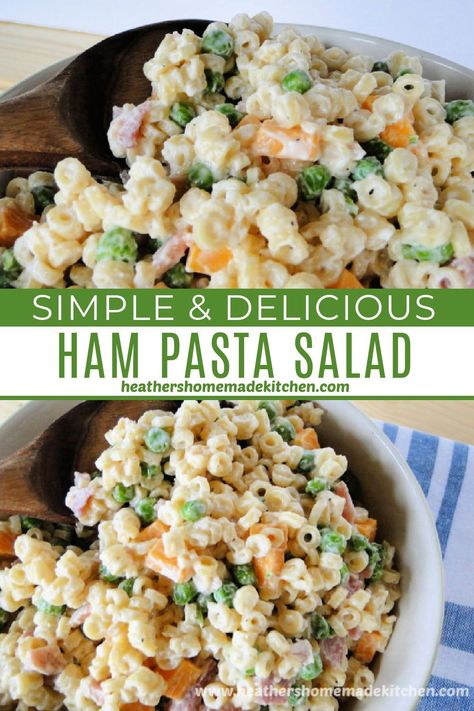 Pasta Salad Peas Cheese, Ham Pasta Salad Cold, Pasta Salad With Peas And Cheese, Ham Pea And Cheese Pasta Salad, Ham And Cheese Salad Recipe, Macaroni Ham Salad Recipe, Creamy Ham Pasta Salad 12 Tomatoes, Macaroni Salad With Peas And Cheese, Salads With Noodles