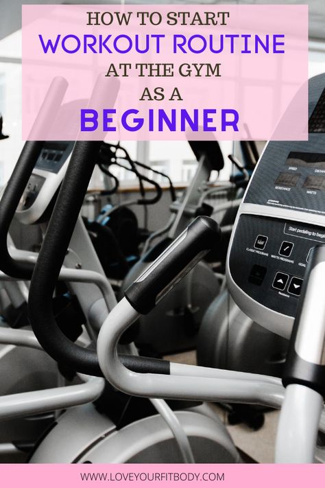 start working out as beginner Beginners Gym Routine Workout Schedule, New Gym Workout Plan, Gym Workout Plan Beginners, Starting At The Gym Workout Plans, Create Workout Routine, Workout Plan For Gym Beginners, Newbie Gym Routine, How To Start A Gym Routine, How To Work Out At The Gym For Beginners