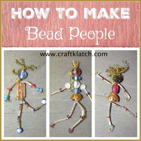 Fairy Tutorial, People Craft, Bead People, Beaded People, Bead Dolls, Flower People, Decor Makeover, Beaded Angels, Beading Jewelery