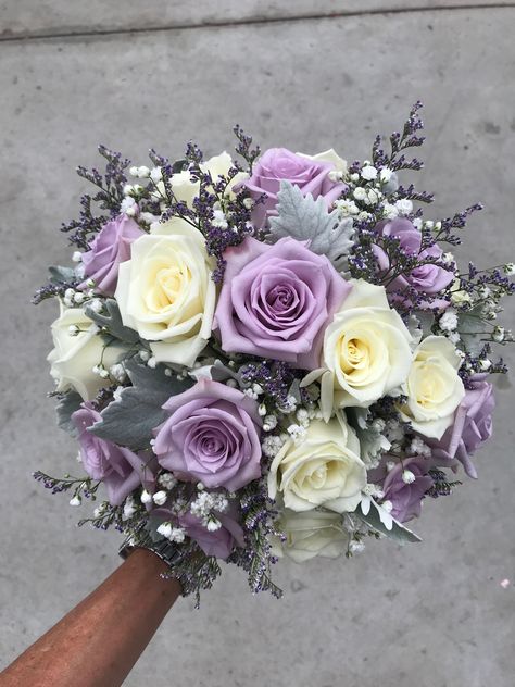 Bride Bouquets White And Purple, Lavender Color Flower Arrangements, Wedding Flower Arrangements Lilac, Simple Wedding Cake With Purple Flowers, Spring Wedding Bouquets Bridesmaid, Blue And Purple Flower Centerpieces, Purple And White Wedding Bouquet, Purple And Gold Flower Bouquet, Wedding Flowers Purple Lavender