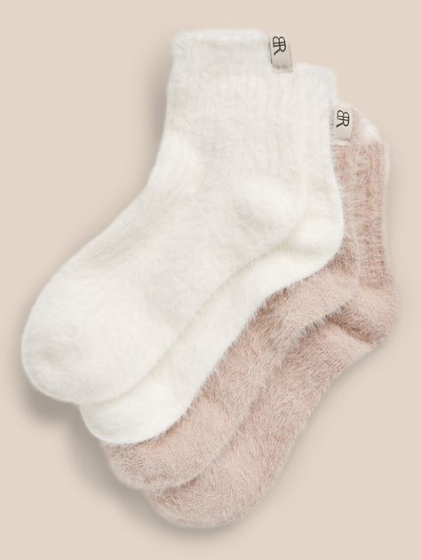 Cozy socks get even better thanks to a special eyelash yarn, which adds softness, stretch, and a fuzzy look.  Ankle height. Cute Fuzzy Socks Aesthetic, Fluffy White Socks, Cozy Socks Aesthetic, Fluffy Socks Aesthetic, Fuzzy Socks Aesthetic, Cute Fuzzy Socks, Melanin Haircare, Revision Plan, Burr Basket