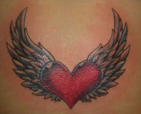 Heart With Wings Tattoo, Alas Tattoo, Remembrance Tattoos, Wing Tattoo Designs, Palm Tattoos, Tattoo Heart, Angel Wings Tattoo, Cool Tattoo, Angel Tattoo Designs