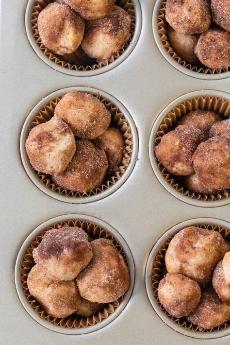 monkey bread in muffin tins Monkey Bread In Muffin Tins, Bread Muffins Recipe, Breakfast Entertaining, Brown Butter Glaze, Monkey Bread Muffins, Super Moist Banana Bread, Easy Monkey Bread, Pumpkin Pancake Recipe, Butter Glaze