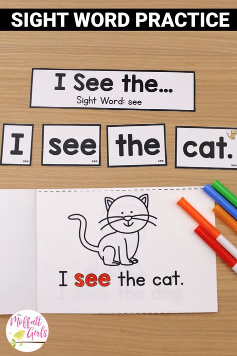 Sight Word Am Worksheet, Cvc Hands On Activities, Sight Word Stations Kindergarten, Free Sight Word Books, Independent Reading Centers Kindergarten, Reading Words Kindergarten, K2 Activities, Cvc Sentences, Dolch Sight Word Activities