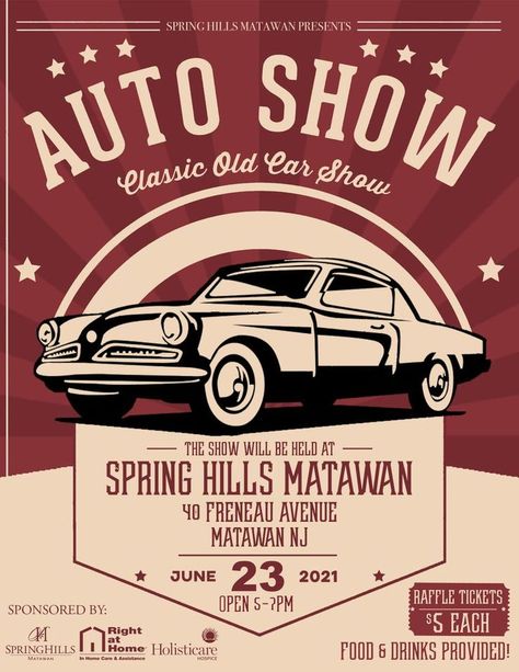 Car Show Flyer Ideas, Car Show Outfit, Business Launch Party, Community Event Ideas, Car Advertisement, Booster Club, Media Production, Classic Car Show, Business Launch