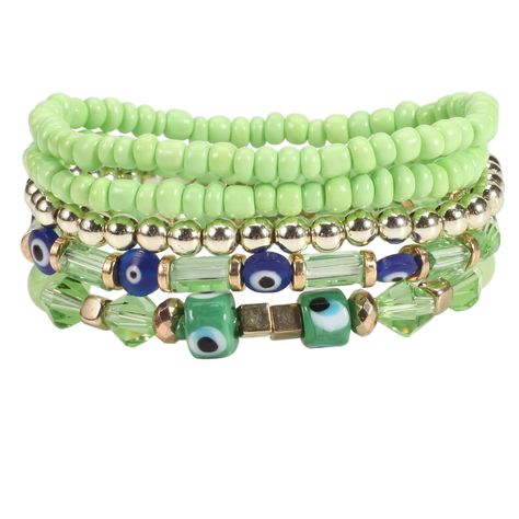 PRICES MAY VARY. Green boho evil eye stackable bead bracelets sets for women:You will receive 5 stretch beaded bracelets,diameter about 2.37 inch,size adjustable,Suit for women and men wearing. Bohemian evil eye bracelets for women:Simple and comfort design,it is not only suitable for everyday wear but can also help you create a glamorous look for many special occasions Multi-color layered evil eye jewelry:High quality alloy and acrylic bead,strong anti-tarnish performance,lead-free and nickel-f Stackable Beaded Bracelets, Eye Bracelets, Bracelets Set, Boho Green, Stackable Bracelets, Bead Bracelets, Evil Eye Bracelet, Bracelets For Women, Evil Eye Jewelry