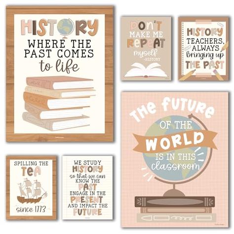 Us History Classroom Decor, Social Studies Classroom Decorations, Social Studies Posters, Us History Classroom, Classroom High School, Posters For Classroom, Paper Wall Decor, History Posters, Social Studies Classroom