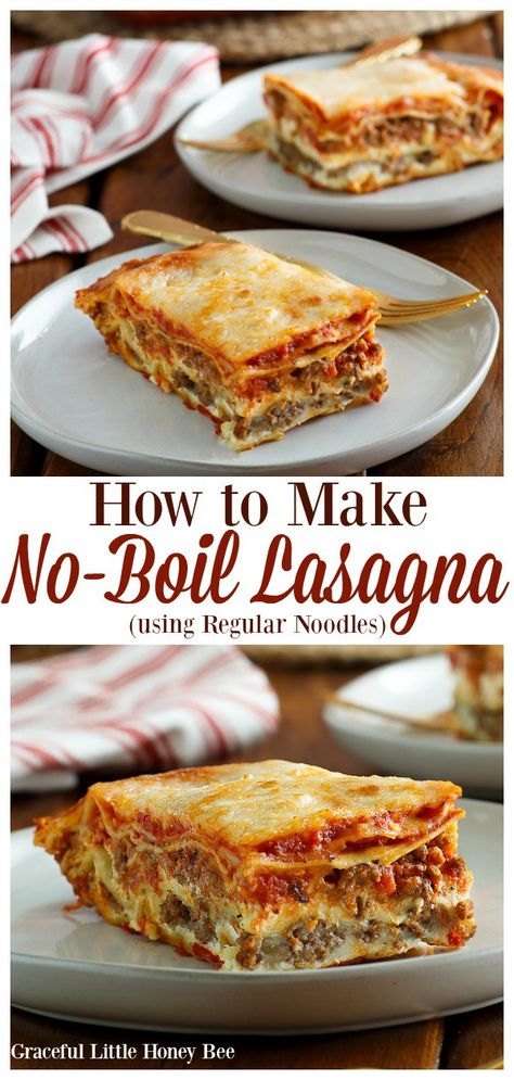 Lasagna Recipe No Bake Noodles, No Cook Lasagna Recipe, No Bake Noodles Lasagna Recipe, Lasagna Recipe With Ready Bake Noodles, Lasagna With No Boil Noodles Recipe, Lasagna Without Cooking Noodles First, Lasagna Easy No Boil, No Boil Noodle Lasagna Recipe, Lasagna Recipe No Cook Noodles