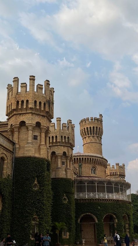 Bangalore Palace is a 19th century royal palace, a replica of windsor Castle,Tudor architecturey with a mix of Scottish gothic architecture. Scottish Gothic, Tudor Palace, Bangalore Palace, The Tudors, Windsor Castle, Royal Palace, Gothic Architecture, Bangalore, Windsor