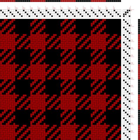 draft image: Rob Roy (BK8, R8), Scottish and Other Tartans Collection, 4S, 4T Tartan Weaving Pattern, 4 Shaft Weaving Drafts, Rob Roy, Weaving Loom Projects, Net Weaving, Towel Weaving, Weaving Drafts, Paper Weaving, Lace Knitting Patterns