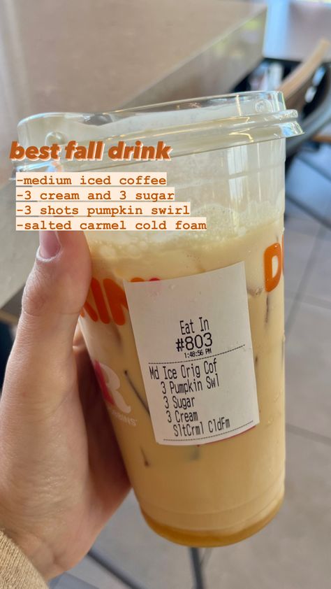 Dunkin Donuts Iced Coffee Fall, Dunkin Fall Coffee, Dunkin Pumpkin Iced Coffee Order, Dunkin’ Donuts Pumpkin, Dunkin Doughnuts Iced Coffee, Fall Dunkin Orders, Pumpkin Dunkin Drinks, Dunkin Donuts Iced Coffee Order Fall, Dunkin Donuts Hot Coffee Order