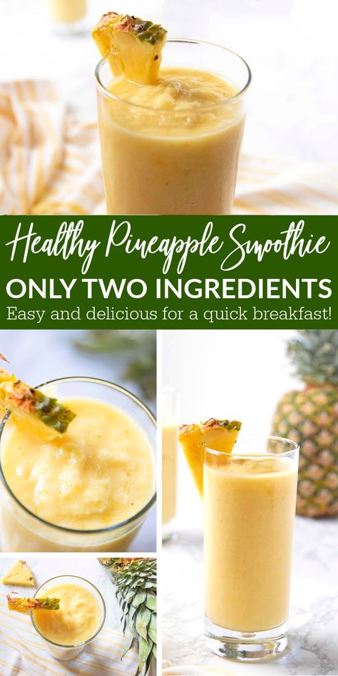 Pineapple Juice Smoothie Recipes, Healthy Pineapple Ice Cream, Pine Apple Smoothie Recipes, Pineapple Breakfast Smoothie, Pineapple And Coconut Smoothie, Pineapple Passion Fruit Smoothie, Pinnacle Smoothie, Pineapple Coconut Milk Smoothie, How To Make A Pineapple Smoothie