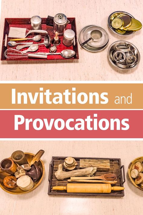 When you think about invitations and provocations what do you think is most significant? What is the relationship between an invitation and provocation? Reggio Emilia Invitations, Invitation To Learn, Reggio Lesson Plans, Early Childhood Provocations, Reggio Projects For Preschoolers, Invitation And Provocation, Preschool Provocations Reggio Emilia, Pre K Provocations, Reggio Inspired Provocations