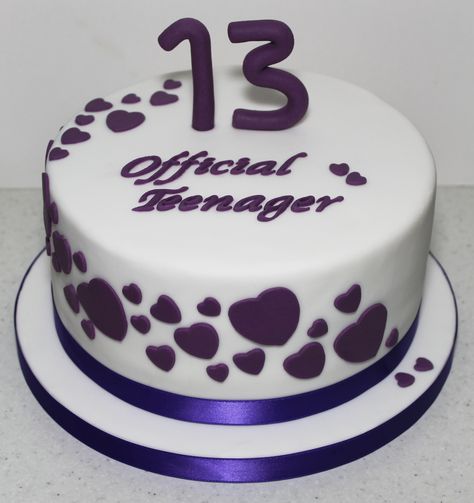 Torte Za 13 Rodjendan, Cake Designs For Teenage Girl, Birthday Cake 13 Girl, Teenager Birthday Cake, Official Teenager Cake, Pandora Cake, Cakes For Teenagers, 13th Birthday Cake, Teen Cakes