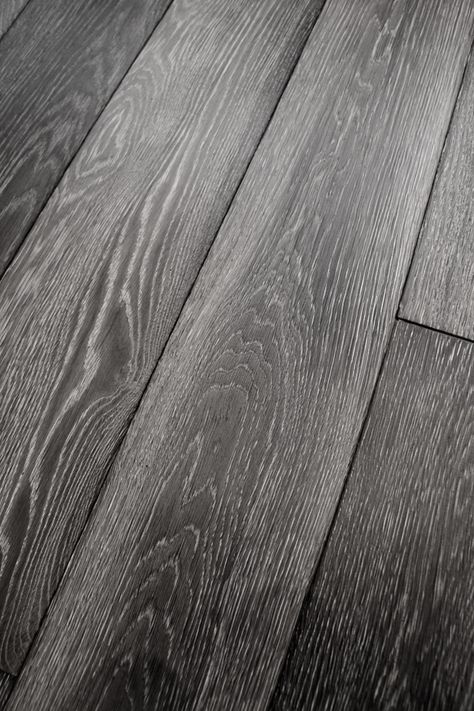 Brushed Mid Grey Oak Boards - Hicraft Wooden Flooring Ltd Charcoal Wood Floors, Grey Wooden Flooring, Masa Living, Grey Oak Flooring, Wooden Flooring Texture, Grey Wooden Floor, Gray Oak Floor, Grey Wood Tile, White Wooden Floor