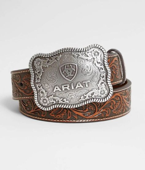 Ariat Leather Western Belt - Men's Ariat Belts, Country Belts, Belt Buckles Men's, Estilo Cowgirl, Cowboy Belt Buckles, Cowgirl Belts, Cowgirl Accessories, Cowgirl Bling, Looks Country