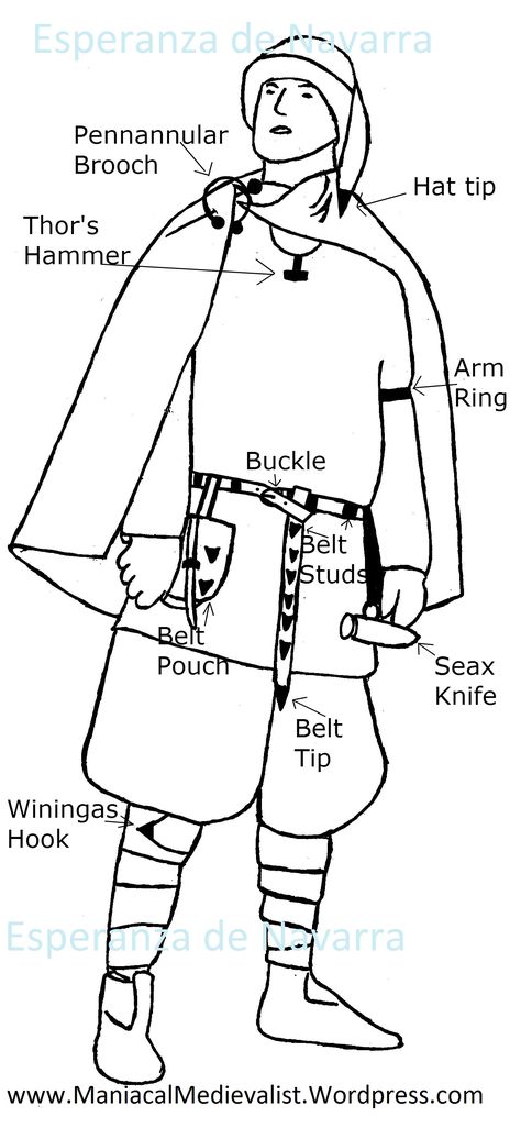 Accessories for Men An introduction to common accessories found in Viking graves to help the reenactor put together a kit to look more like a Viking. The drawings are my own – please do not s… Viking Halloween Costume, Vikings Halloween, Norse Clothing, Viking Party, Viking Aesthetic, Costume Viking, Historical Viking, Viking Cosplay, Viking Tunic