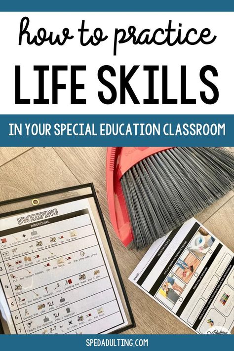 Classroom jobs are the perfect way to practice functional life skills and vocational skills in your secondary special education classroom. If you are looking for a list of age appropriate classroom jobs for your secondary special education classroom, this list is for you. Here you’ll find a complete list of classroom jobs and on campus jobs your special education students can do that help build independence while also practicing important life skills and vocational skills. Vocational Activities, Vocational Tasks, Important Life Skills, Work Bins, High School Special Education, Functional Life Skills, Life Skills Lessons, Vocational Skills, Reading Task Cards