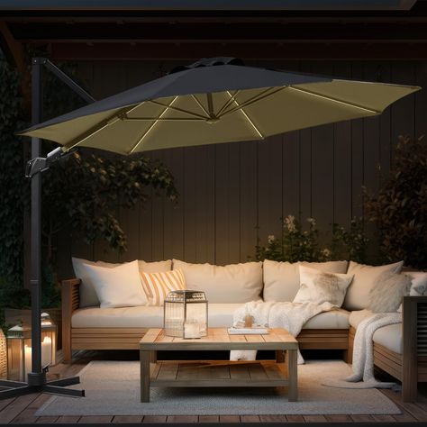 PRICES MAY VARY. ☀️𝐏𝐫𝐞𝐦𝐢𝐮𝐦 𝐐𝐮𝐚𝐥𝐢𝐭𝐲: Experience ultimate durability and UV protection with our garden umbrella 𝟐𝟐𝟎𝐠/𝐦² 𝐟𝐚𝐝𝐞-𝐫𝐞𝐬𝐢𝐬𝐭𝐚𝐧𝐭 𝐩𝐨𝐥𝐲𝐞𝐬𝐭𝐞𝐫 fabric. Its ultra-thick 𝐀𝐥𝐥-𝐚𝐥𝐮𝐦𝐢𝐧𝐮𝐦 𝐟𝐫𝐚𝐦𝐞 ensures unmatched strength and stability, providing steadfastness even during windy conditions. ☀️𝐔𝐧𝐛𝐞𝐚𝐭𝐚𝐛𝐥𝐞 𝐃𝐮𝐫𝐚𝐛𝐢𝐥𝐢𝐭𝐲 & 𝐒𝐭𝐚𝐛𝐢𝐥𝐢𝐭𝐲: with our cantilever umbrella, featuring 𝐬𝐭𝐚𝐛𝐥𝐞 𝐭𝐫𝐢𝐚𝐧𝐠𝐮𝐥𝐚𝐫 𝐬𝐭𝐫𝐮𝐜𝐭𝐮𝐫𝐞, ? Outside Umbrella Ideas, Balcony With Umbrella, Patio Furniture With Umbrella, Outdoor Umbrella Ideas, Umbrella Backyard, Patio Umbrella Ideas, Terrace Umbrella, Balcony Umbrella, Outdoor Balcony Furniture