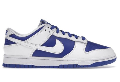 Nike Dunk Low Racer Blue, Dunk Low Racer Blue, Dunks Outfit, Sb Dunks, Nike Kicks, Retro Shoes, Streetwear Men Outfits, Trendy Sneakers, Nike Dunk Low