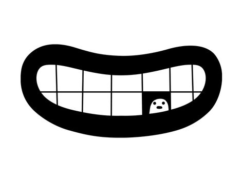 loneliness by Simon Oxley Mouth Logo, Mouth Illustration, Simple Characters, Monkey Illustration, Podcast Logo, Drawing Tutorial Face, Graffiti Font, Illustration Art Drawing, Art Storage