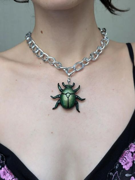 Cora Beetle Necklace Animal Ternurin Weird Necklace Harajuku Japan Style Coquette Maximalist Jewelry 2000s Kitch - Etsy South Africa Weird Necklaces, Weird Necklace, Jewelry 2000s, Maximalist Jewelry, Beetle Necklace, Harajuku Japan, Weird Jewelry, Japan Style, Japan Fashion