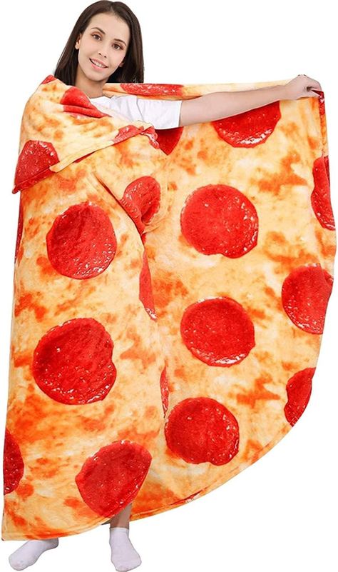 About this item
✔Professional Design: Ourgiant pepperoni pizzas blanket with a more realistic pizzas pattern and acomfortable single-layer design, when you are wrapped inside, the soft and warmpizzas wrap blanket will make your friends jealous - they also want to be gianthuman pizzas. Funny gifts for teenage boys and girls.
✔Sizeand Material: Unlike other round blanket, this 80-inch pizzas blanket adultsize uses high quality flannel fabric of 285 grams per square. Tortilla Blanket, Pizza Blanket, Food Plush, Taco Wraps, Throws Blanket, Pizza Branding, Round Blanket, White Elephant Gifts Exchange, Mexican Blanket