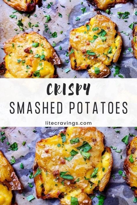 Smashed Breakfast Potatoes, Ww Potatoes Recipes, Breakfast Smashed Potatoes, Weight Watcher Potato Recipes, Ww Sides Dishes, Ww Potato Recipes, Weight Watchers Potato Recipes, Ww Recipes Dinner, Ww Vegetarian Recipes