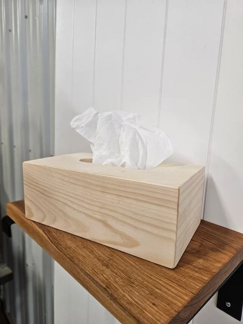 Kindling24 - Etsy Canada Diy Kleenex Box Cover, Kleenex Box Cover, Kleenex Box, Gifts For Grandma, Repurposed Wood, Tissue Box Holder, Tissue Box Cover, Wood Home Decor, Stylish Home Decor