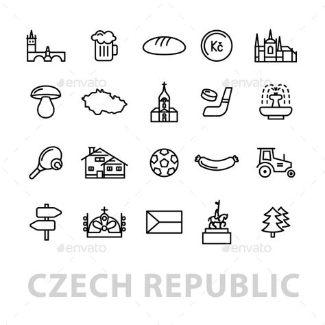 Czech Words With Meaning, Czech Republic Tattoo Ideas, Czech Republic Tattoo, Czech Symbols, Prague Tattoo Ideas, Czech Tattoo Ideas, Czech Tattoos, Czechia Flag, Prague Tattoo