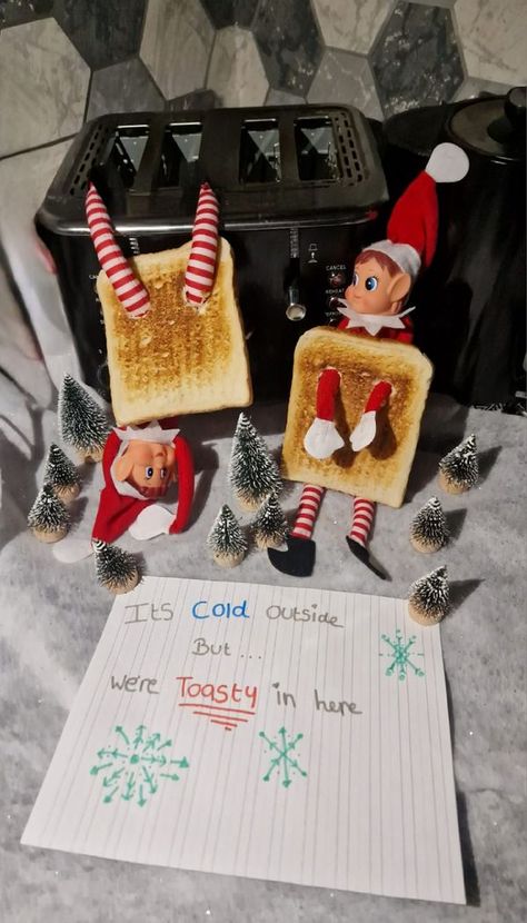 Cheeky Elf Ideas 2023 | Toasty elves 🥶🫣😂 | Facebook Toasty Elf On The Shelf, Cheeky Elf Ideas, Elf On The Shelf Pranks, Shepherd On The Search, Elf Idea, Elf Ideas Easy, Elf Shelf, Awesome Elf On The Shelf Ideas, Elf On Shelf Ideas