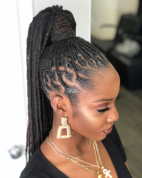 B.Rose on Instagram: “High ponytail for a birthday SLAY♊️ TEXT NOW TO BOOK📲(202)440-4604. WEBSITE COMING SOON #locs #locstyles #lochalo #menlocstyles…” Simple Locs Styles, Loc Ponytail, Loc Nation, Text Now, Formal Hairstyles For Long Hair, Loc Hairstyles, Beautiful Dreadlocks, Short Locs Hairstyles, Dreadlock Styles