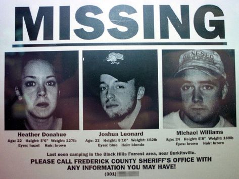 The Blair Witch Project Original Cast Members Request Retroactive Payment — Vanity Fair Blair Witch Project Poster, Blair Witch Project Aesthetic, Project X Movie, Spooky Cabin, Heather Donahue, Spooky Island, The Human Centipede, The Blair Witch Project, 24th Anniversary