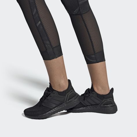 Adidas Ultraboost 20 sneakers to make your morning jog feel like walking on air. The lightweight knit allows your foot to breathe whether you're doing a mile run or a quick sprint. Adidas Ultraboost 20, Morning Jog, Black Core, Adidas Ultraboost, Adidas Ultra Boost, Triple Black, Ultra Boost, Adidas Online, Adidas Performance