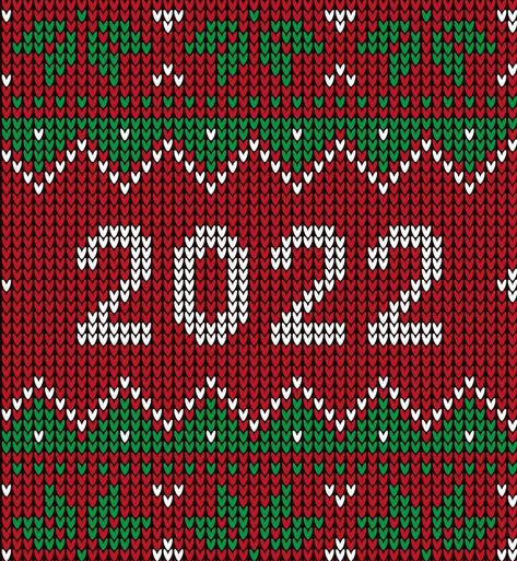 New Year Seamless Knitted Pattern with number 2022. Knitting Sweater Design. Wool Knitted Texture. Vector illustration Knit Texture Illustration, Knit Graphic Design, Knitted Texture, Vector Texture, Knitting Sweater, Vector Portrait, Texture Vector, Holiday Ornament, Holiday Sweater