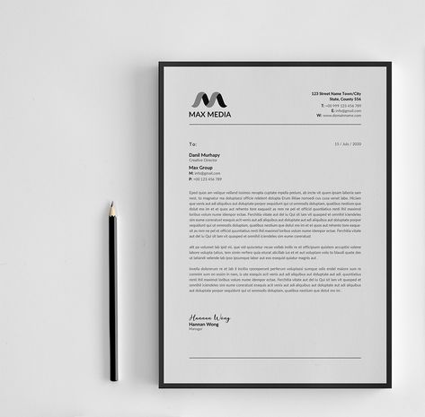 Unique Letterhead Design, Minimal Letterhead Design, Letterhead Design Inspiration Creative, Kop Surat Design, Letterhead Design Branding, Letterhead Layout, Company Letterhead Design, Corporate Letterhead Design, Elegant Letterhead