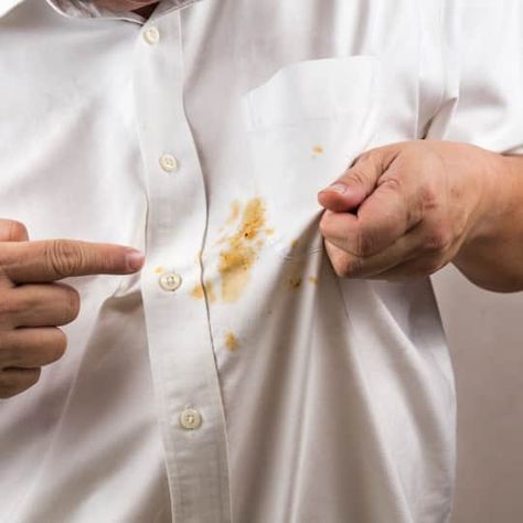 What's the Best Way to Get Grease Stains Out of Clothes? | America's Test Kitchen Stained Clothes, Remove Grease Stain, Stain Clothes, Laundry Stain Remover, Stain On Clothes, Laundry Stains, Laundry Tips, Oil Stain, Grease Stains