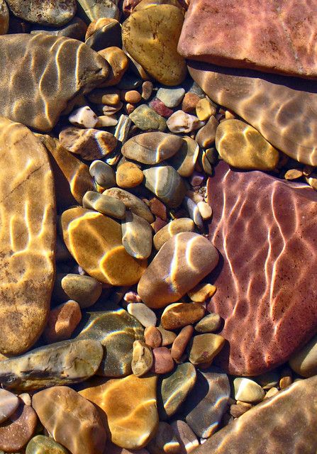 rock water sun | sun patterns on river rock | heatherkh | Flickr Calming Photos, Ikan Koi, Rock Aesthetic, Rock Photography, Rock Textures, Water Aesthetic, Water Photography, River Rock, Nature Aesthetic