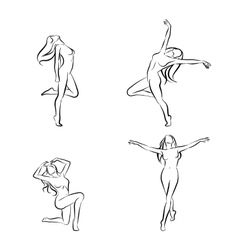 Dancing Poses Drawing, Dancing Sketch, Ballet Tattoos, Dancer Tattoo, Dancing Drawing, Dance Tattoo, Dancing Woman, Woman Vector, Woman Dancing