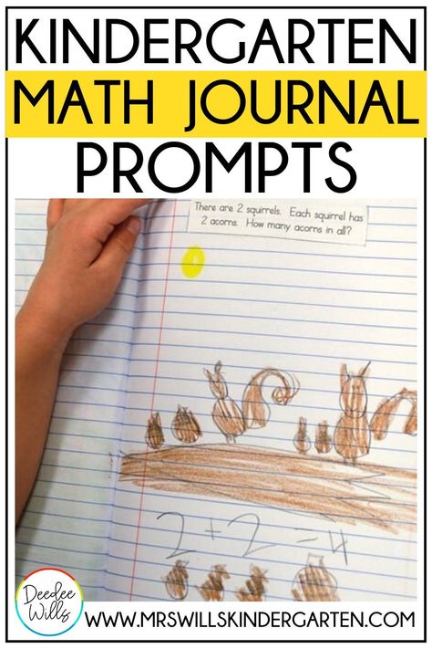 Kindergarten math journal prompts are a great way to practice math skills like addition and subtraction daily. With these math notebook ideas, you can find out everything you need to know about including this practice in your classroom. Kindergarten Math Journals, Math Journals Kindergarten, Kindergarten Journals, Teacher Collaboration, Math Journal Prompts, Math Story Problems, Interactive Math Journals, Teaching Organization, Math Notebook