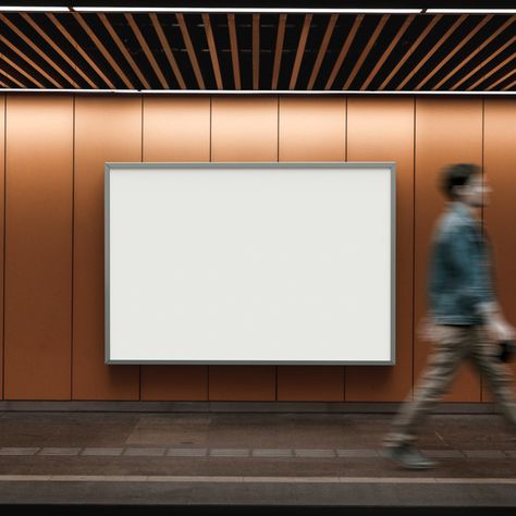 Free Subway Billboard Mockup Design PSD Merch Mockup, Classic Mens Haircut, Billboard Mockup, Design Mockup Free, Free Mockup Templates, Magazine Mockup, Mens Haircut, Mockup Templates, Mockup Free Psd