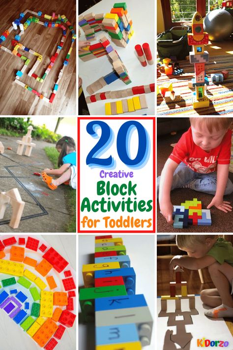 Block Area Ideas For Toddlers, Lovevery Block Set Ideas, Block Play Ideas Preschool, Block Play Activities For Preschoolers, Block Activities For Toddlers, Block Play For Toddlers, Blocks Activities Preschool, Blocks Activities For Toddlers, Building Activities For Toddlers