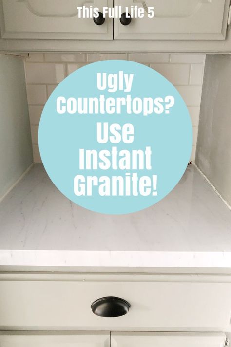 Diy Marble Countertops, Faux Marble Countertops, Painted Granite Countertops, Formica Kitchen Countertops, Instant Granite, Countertop Redo, Faux Marble Countertop, Tile Countertops Kitchen, Countertop Makeover