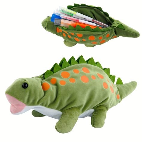 Faster shipping. Better service School Supplies Organizer, Dinosaur Pencil Case, Dinosaur Pencil, School Supply Storage, Cute Pencil Case, School Supplies Organization, Soft Stuffed Animals, Dinosaur Plush, Pen Pouch