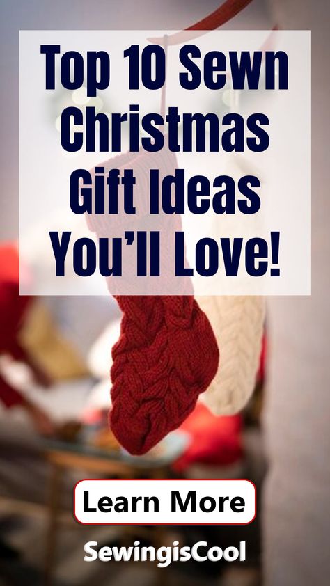 Looking for unique Christmas gifts? Our guide provides 10 creative and heartfelt sewn gift ideas that will delight your loved ones. From cozy quilts to personalized stockings, discover projects perfect for any skill level. Add a personal touch to your holiday gifts and make this Christmas unforgettable. Explore our top sewn gift ideas now! Small Christmas Gifts To Sew, Christmas Sewn Gifts, Sewing For Christmas Ideas, Sewn Christmas Gifts Homemade, Handmade Xmas Gifts Ideas, Christmas Quilting Projects Gift Ideas Free Pattern, Quick Sewing Gifts For Christmas, Christmas Quilting Projects Gift Ideas, Easy Sewing Projects For Christmas