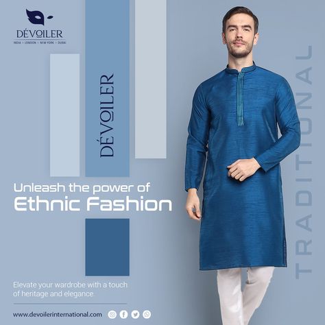 Devoiler Men's Ethnic Fashion
#kurtapyjama #style #ethnicwear #MensStyle #Devoiler #IndianFashion #TraditionalWear #traditional #desiwear #fashion Mens Fashion Creative Ads, Clothing Brand Creative Ads, Clothing Brand Poster Design, Shoots Ideas, Pos Machine, Ethenic Wear, Text Banner, Advertising Clothing, Indian Clothing Brands