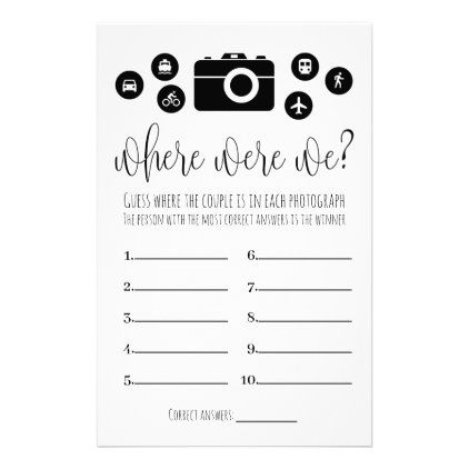 Bridal Shower Games Where Were We Stationery Bridal Shower Games Couples, Bridal Shower Pictures, Couple Shower Games, Bride Game, Shower Pics, Couples Bridal Shower, Couple Wedding Shower, Wedding Shower Games, Shower Supplies