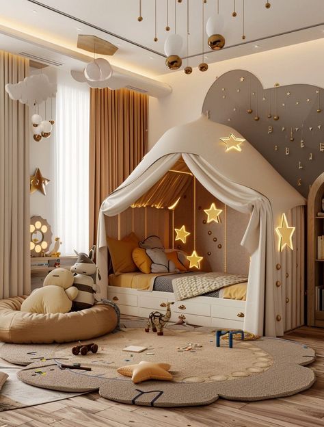 Princess Kids Room, Nursery Interior Design, Kids Bedroom Boys, Bedroom Decoration Ideas, Creative Kids Rooms, Cool Kids Bedrooms, Modern Kids Bedroom, Creative Juice, Latest Living Room Designs